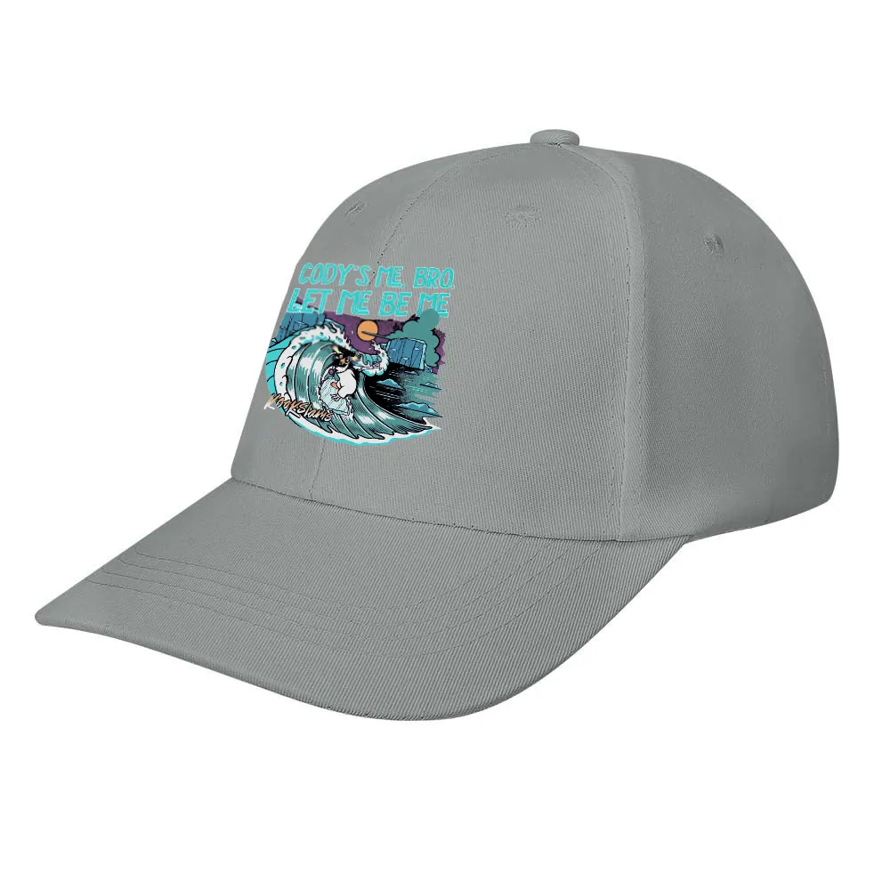Gody'S Me, Bro. Let Me Be Me Printed Bent Rubber Baseball Cap