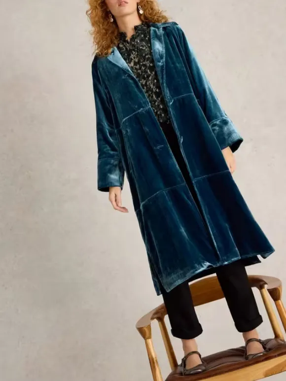 Freya Velvet Duster Coat