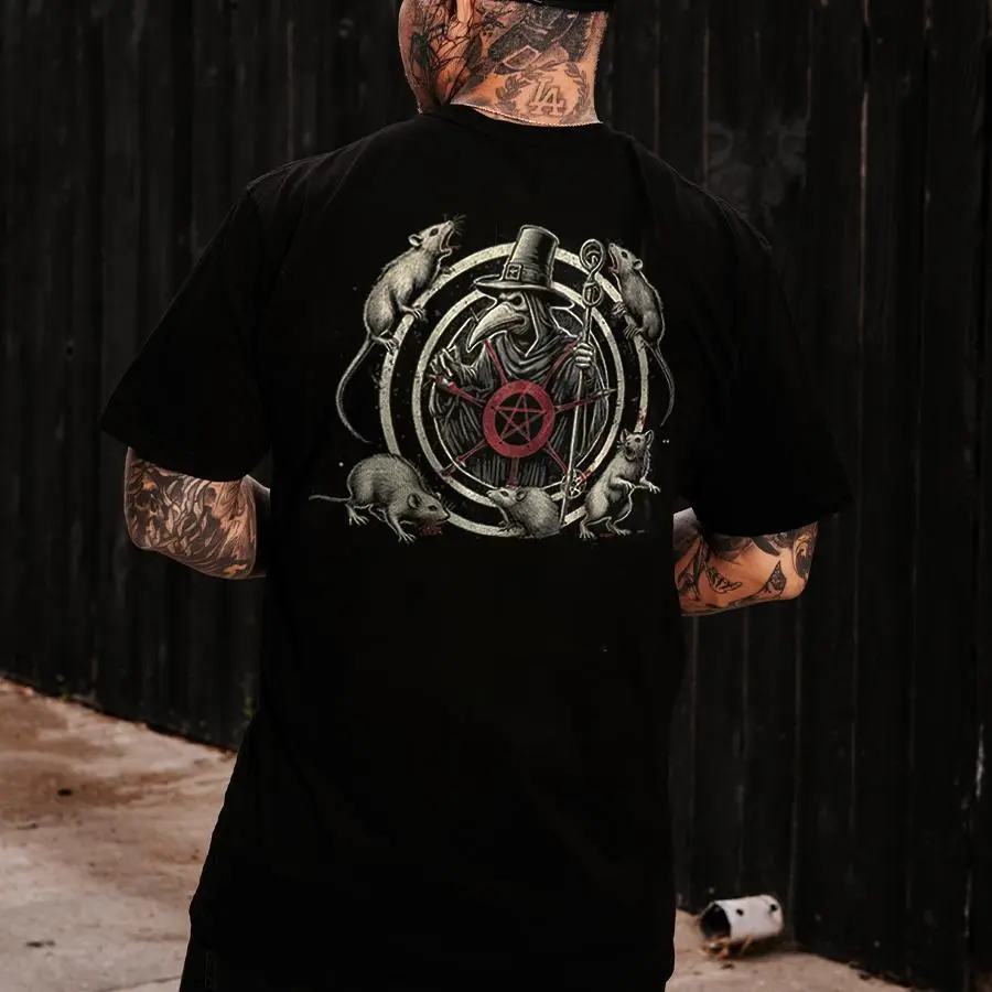 Bubonic Plague Printed Men's T-shirt