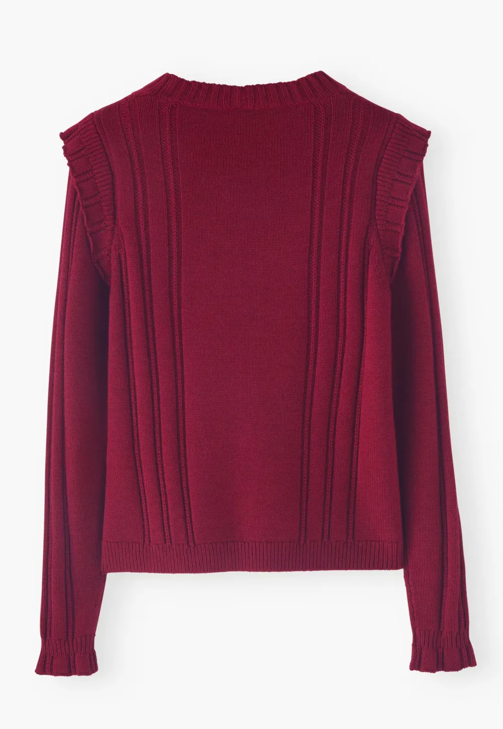 Rib-stitch sweater
Wool & organic cotton