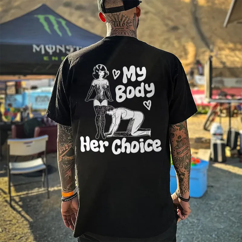 My Body Her Choice Printed Men's T-shirt