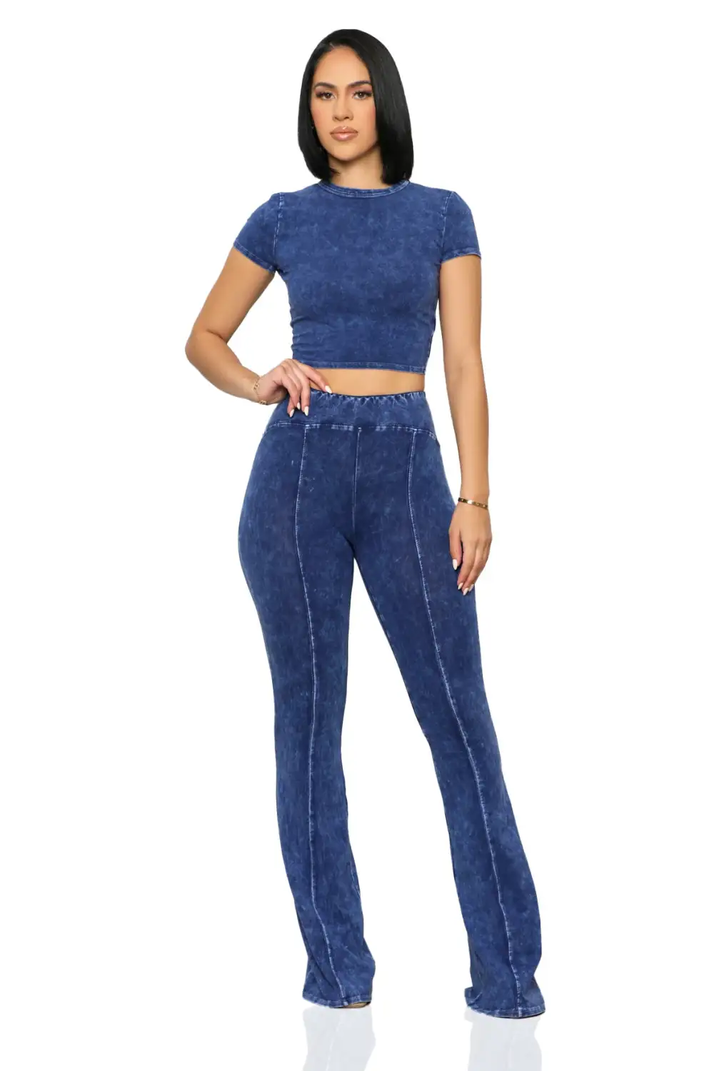 On The Move Piece Pant Set (Blue)