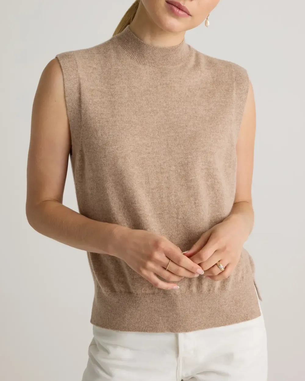 Mock Neck Sweater Vest