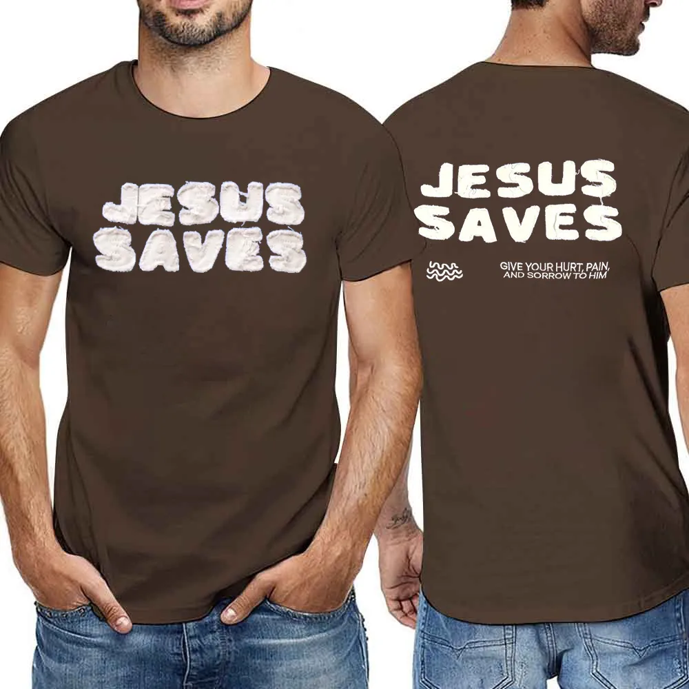 Men'S T-Shirt Jesus Saves Tee