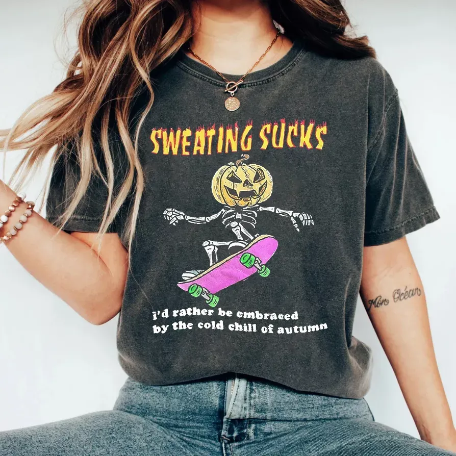 Sweating Sucks Halloween Graphic shirt