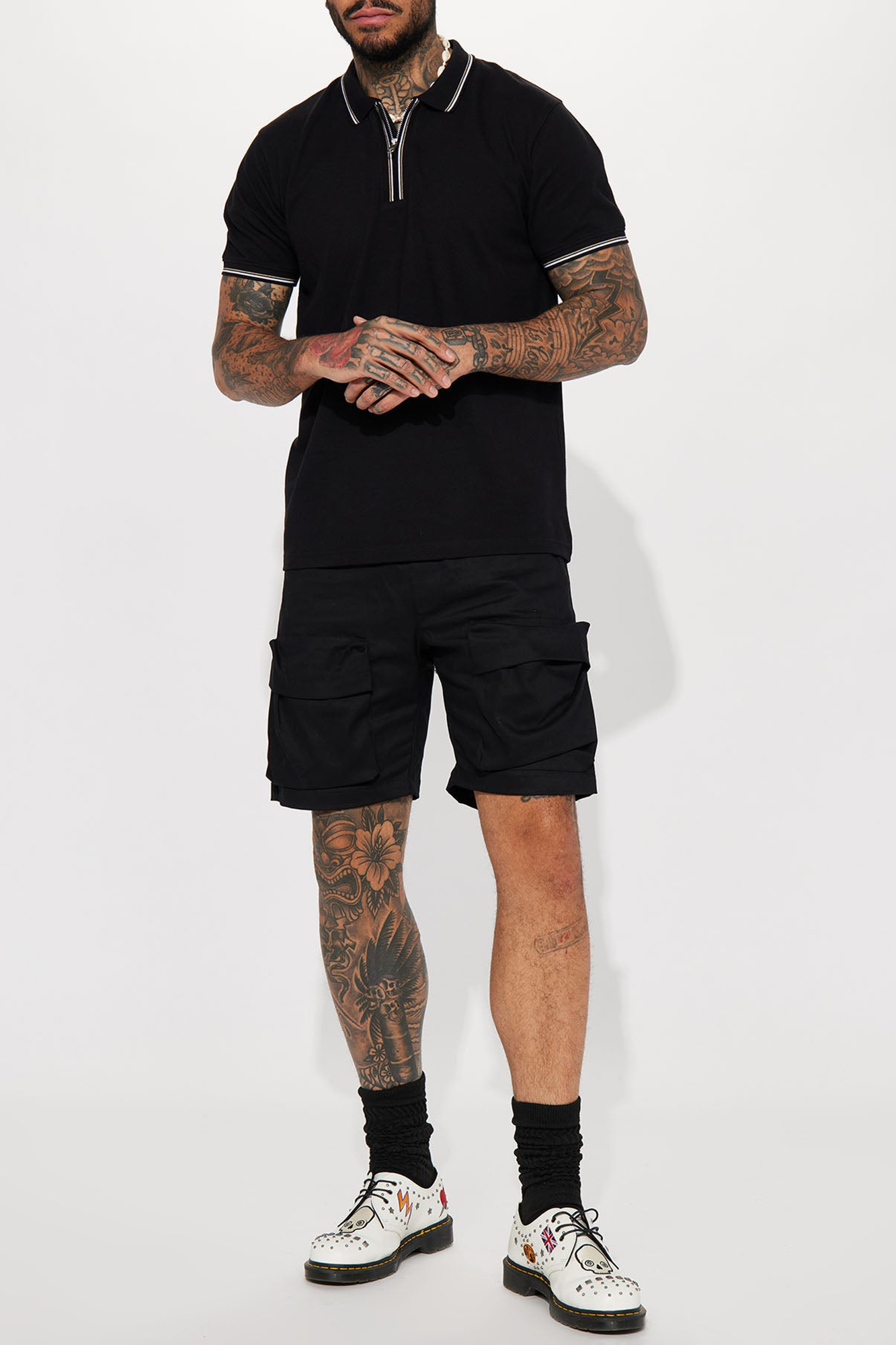 One Shot Short Sleeve Polo - Black