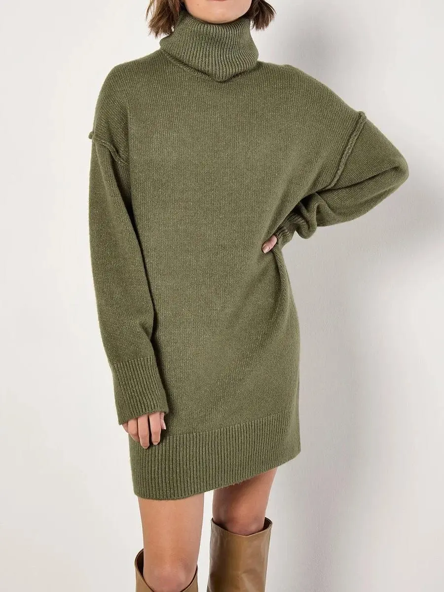 Exposed Seam Jumper Mini Dress