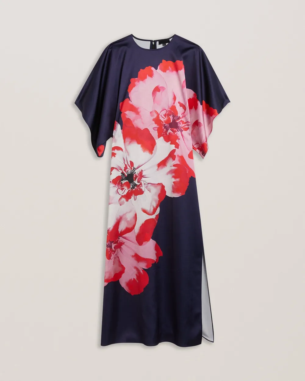 Lainii Printed Bat Wing Dress Navy