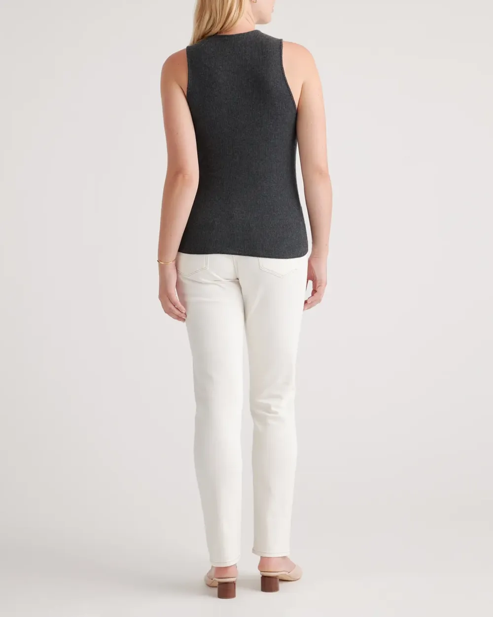 Featherweight Cashmere Ribbed Tank