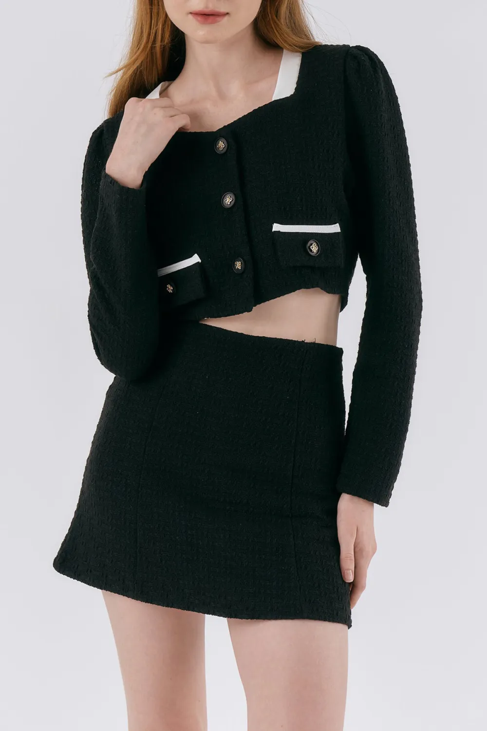 Ashley Tweed Cropped Jacket