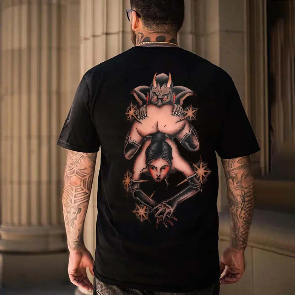 Deal With The Devil Printed Men's T-shirt