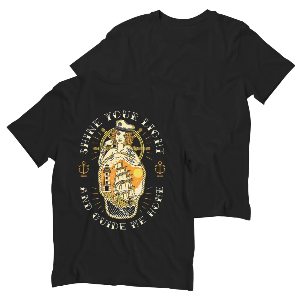 Shine Your Light And Guide Me Home Printed Men's T-shirt