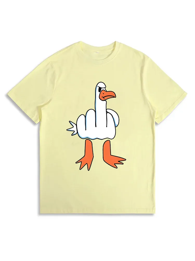 I Don'T Give A Duck Middle Finger Offensive Rude T-Shirt