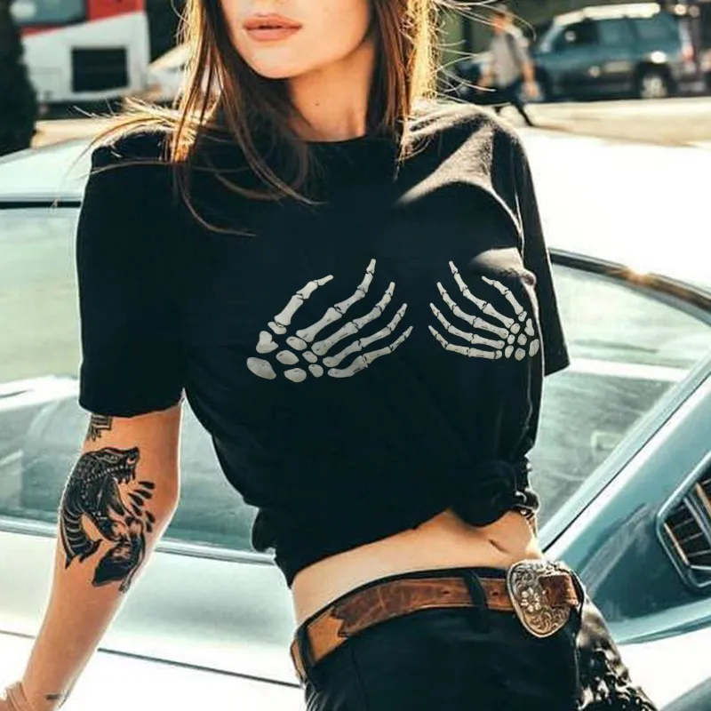 Skull Print Women's T-shirt