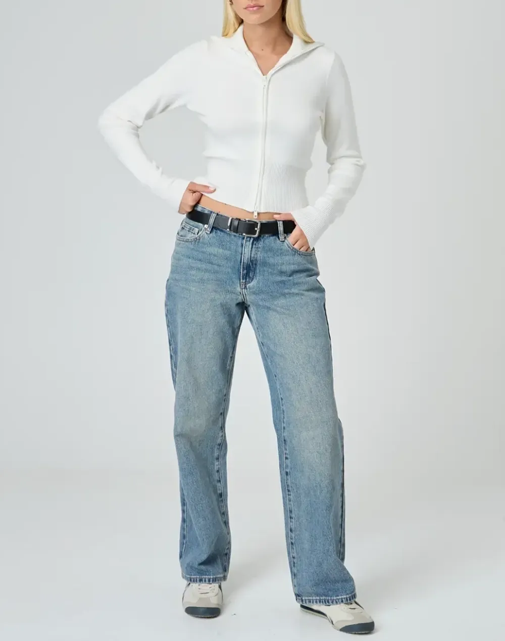 Low Rise Straight Leg Jean