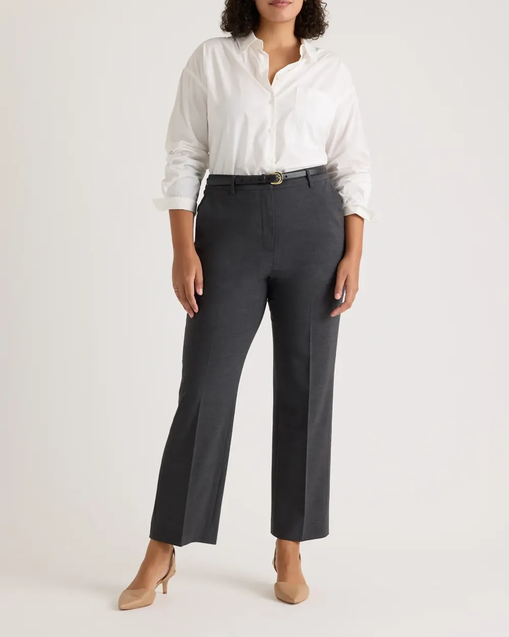 Italian Wool Straight Leg Pants