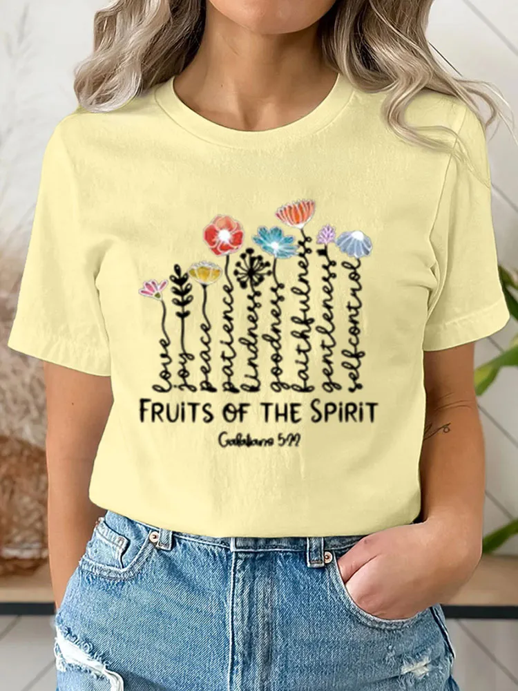 Fruits OF The Spirits Galatians Shirt, Bible Verse Tee, Christian Gift, Religious T-Shirt, Church Tshirt, Christian Clothing, Faith Shirt