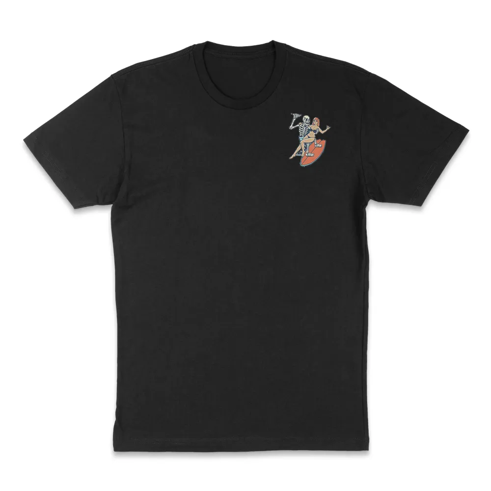 Men'S Pure Cotton Round-Neck Ocean Sports T-Shirt