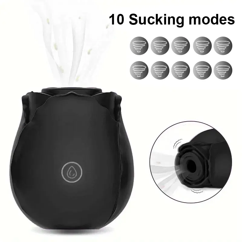 Black Rose Toy Vibrator Classic Sucking Vibrator 10 Frequency