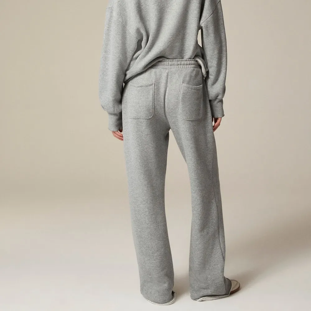 Heritage terry wide-leg sweatpant