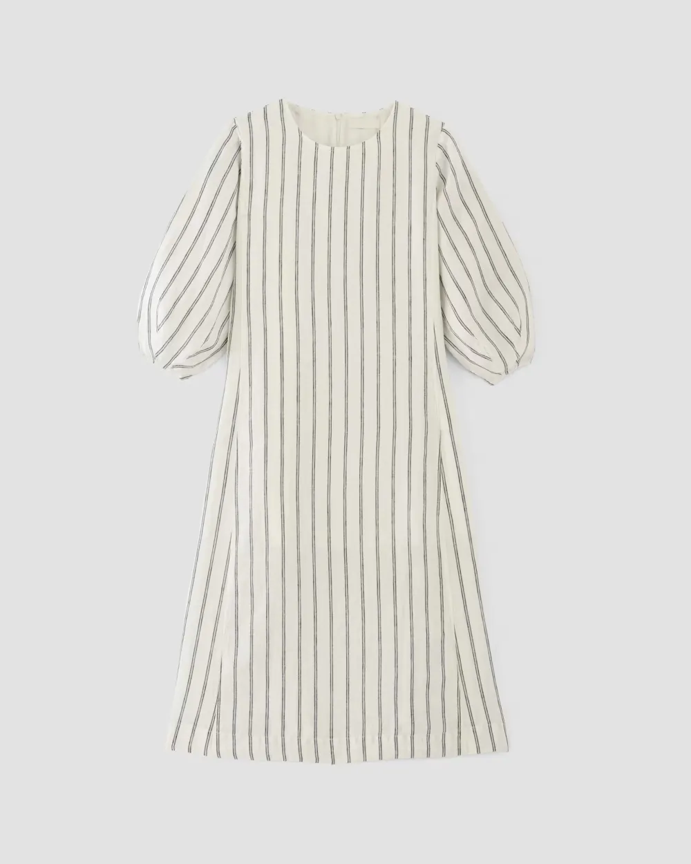 The Linen A-Line Midi Dress