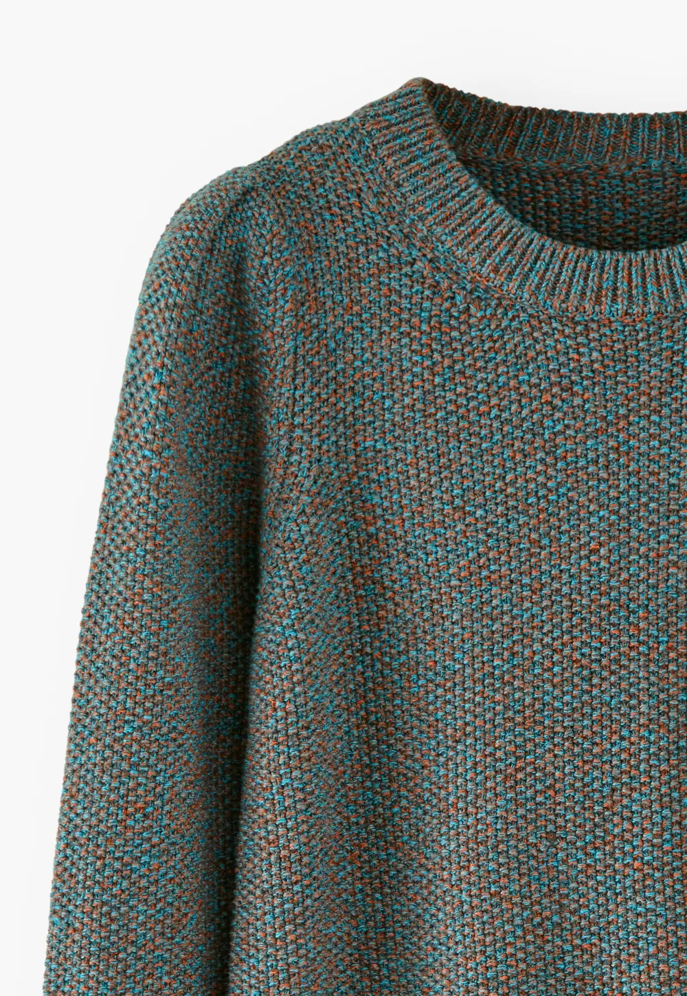 Moss-stitch sweater
Organic cotton