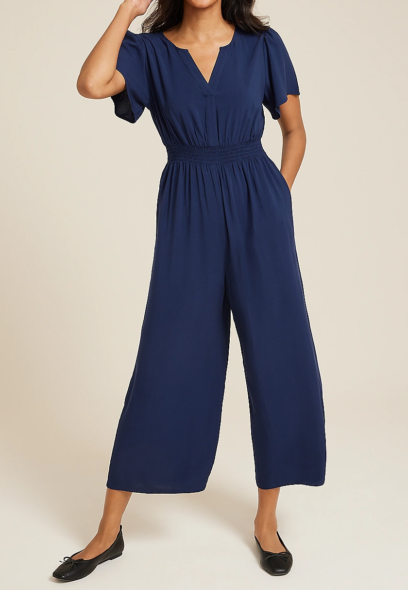 Notch Neck Jumpsuit