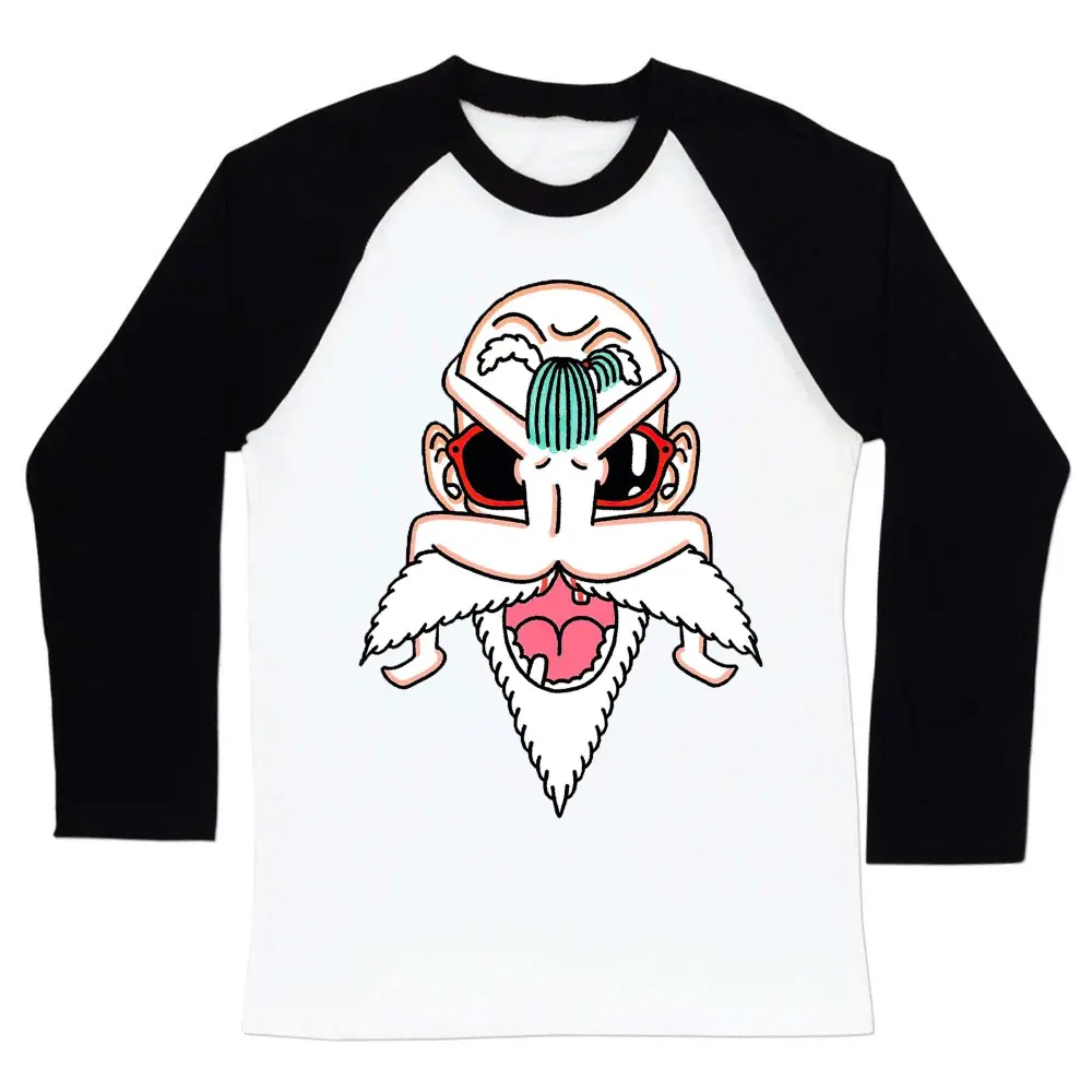 Moustache Riding Printed Long Sleeve T-shirt