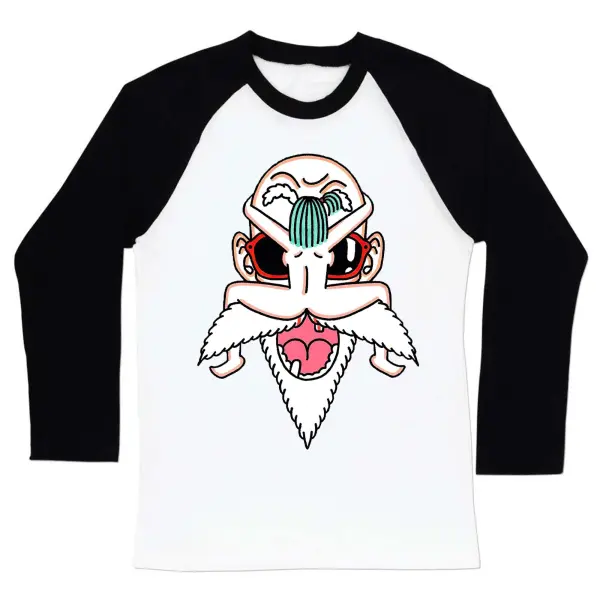 Moustache Riding Printed Long Sleeve T-shirt