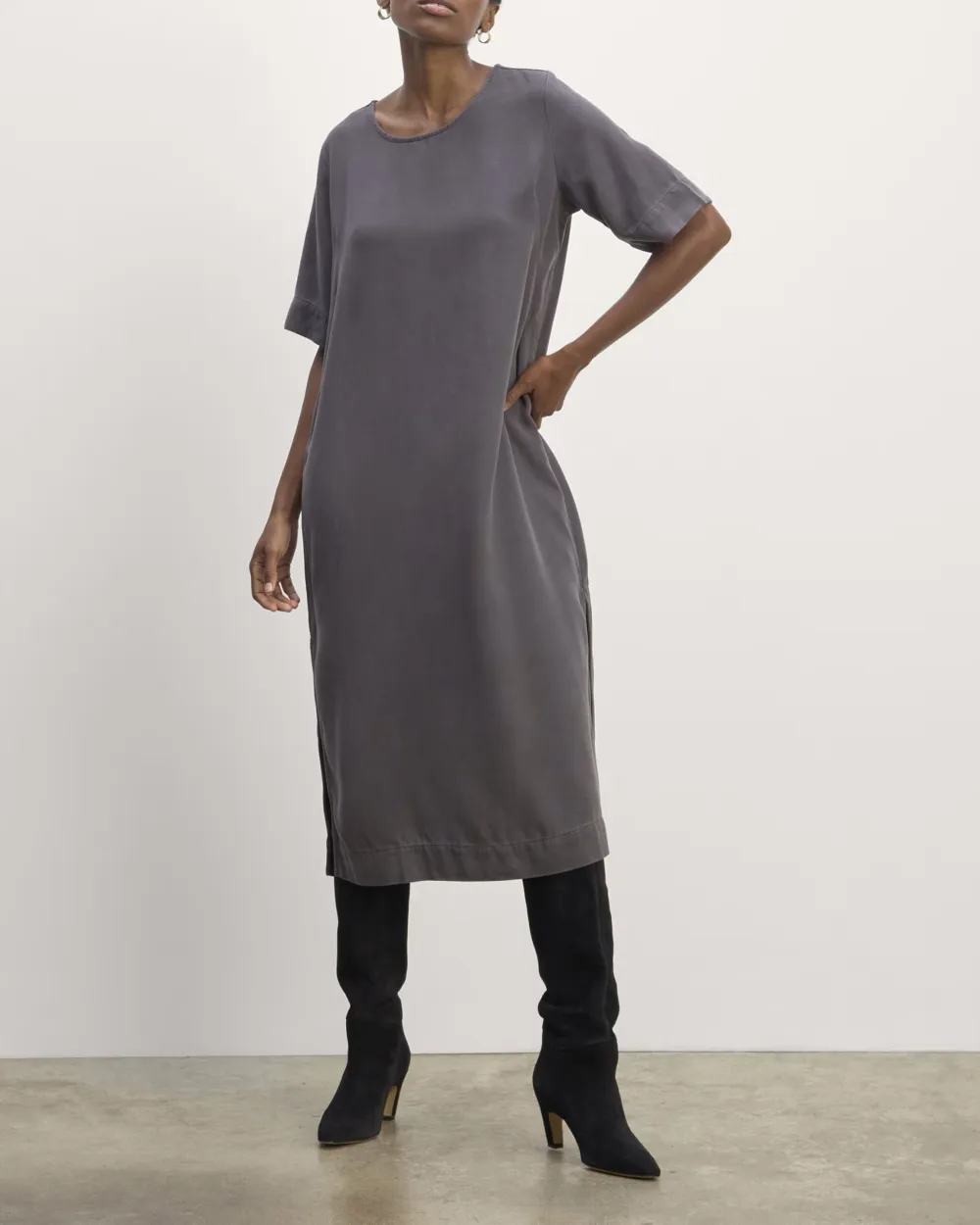 The Relaxed T-Shirt Dress in Buttersoft