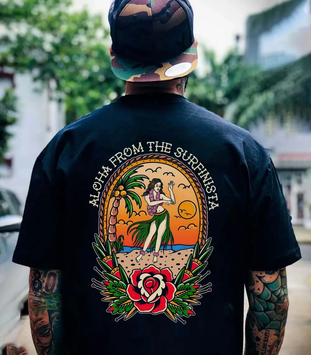 Aloha From The Surfinista Printed Men's T-shirt