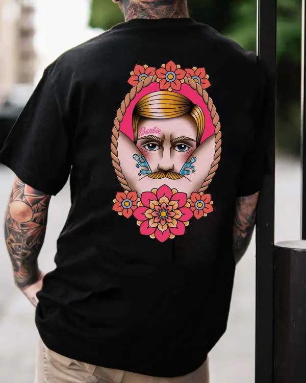 Bearded Man Printed Men's T-shirt