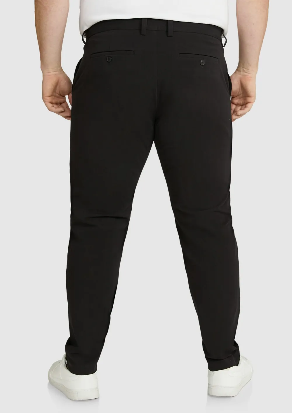 BLACK COMFORT FLEX CHINO