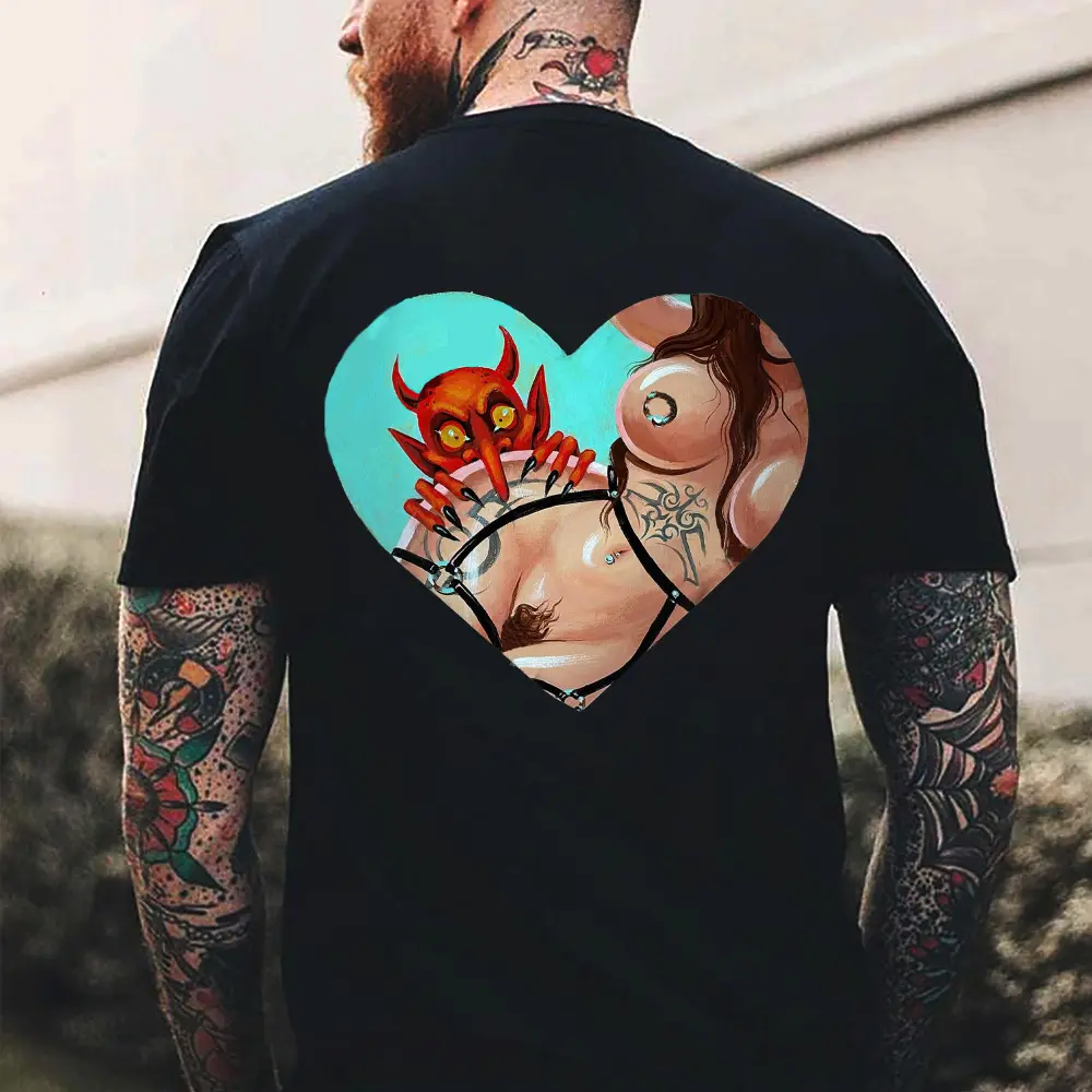 The Devil Lusts After My Body Printed Men's T-shirt