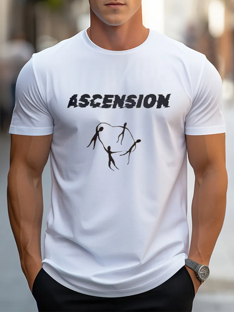Men'S Ascension Pure Cotton Short-Sleeved T-Shirt