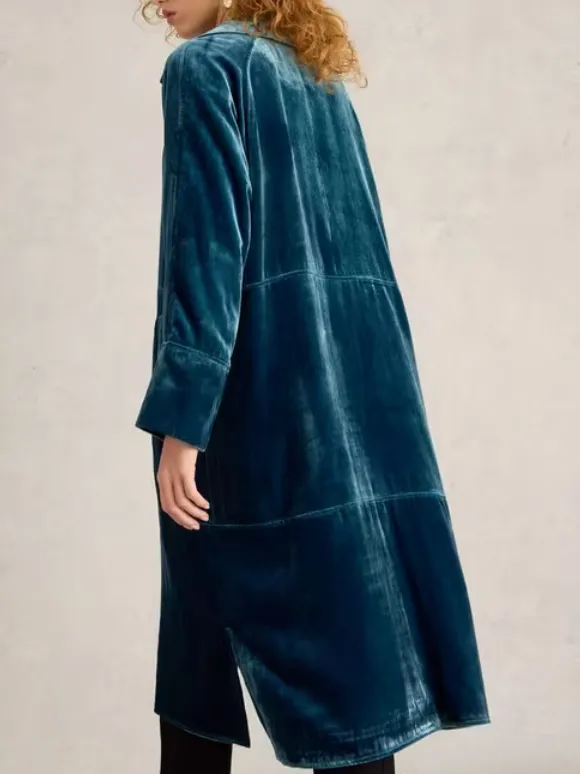 Freya Velvet Duster Coat