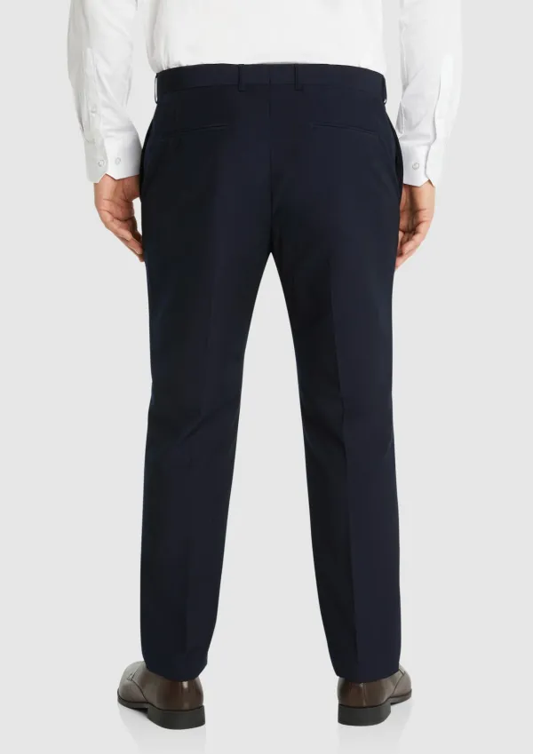 NAVY RAYMOND SLIM ELASTIC PANT