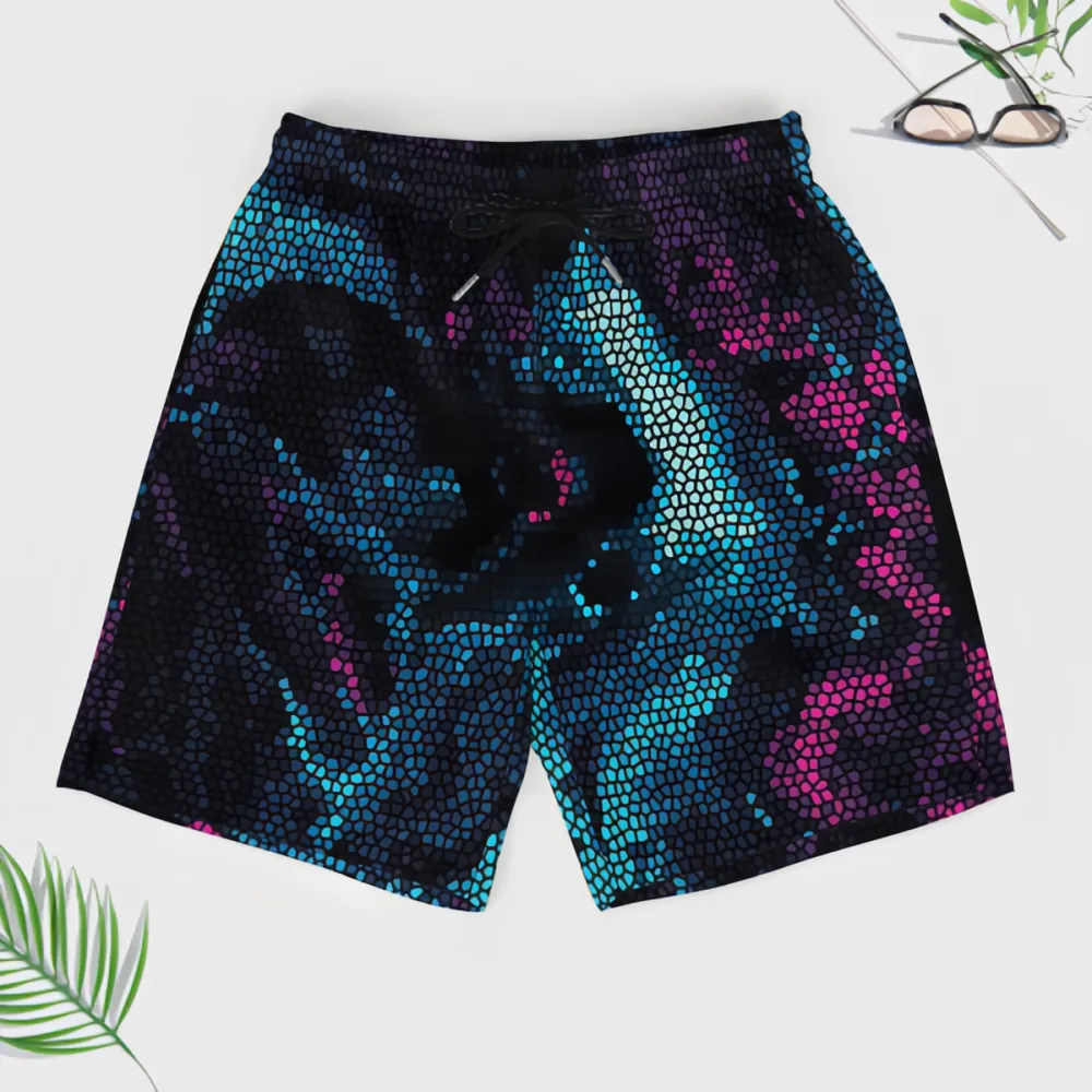Various Colors Snake Print Fashionable Sports Beach Shorts