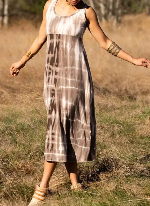 Maxi Dress - Coffee Brown