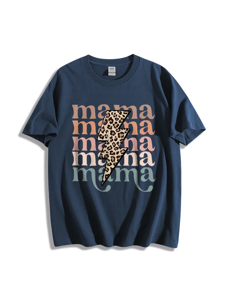 Mama Lightning Bolt Graphic Tee