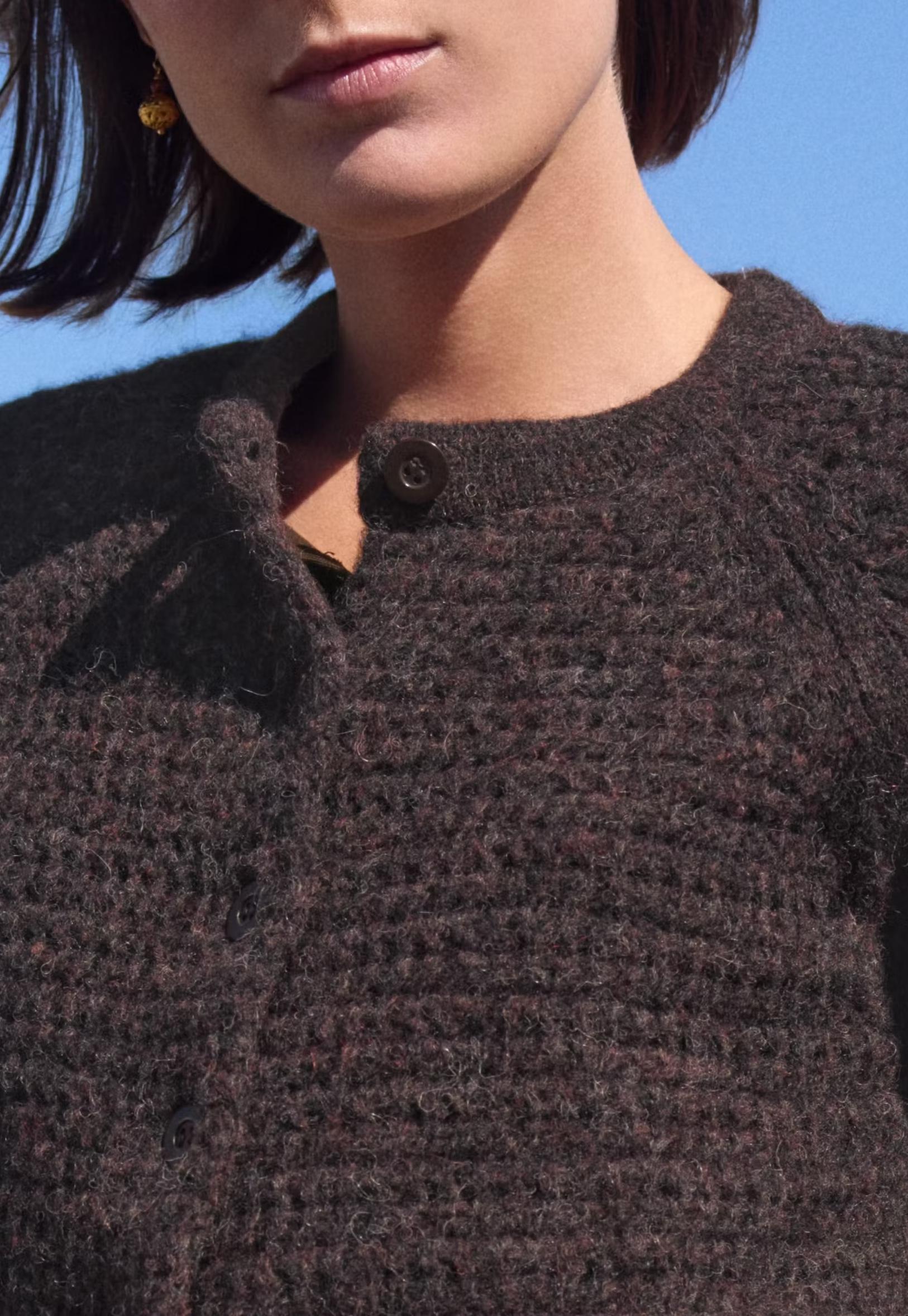 Button-through cardigan