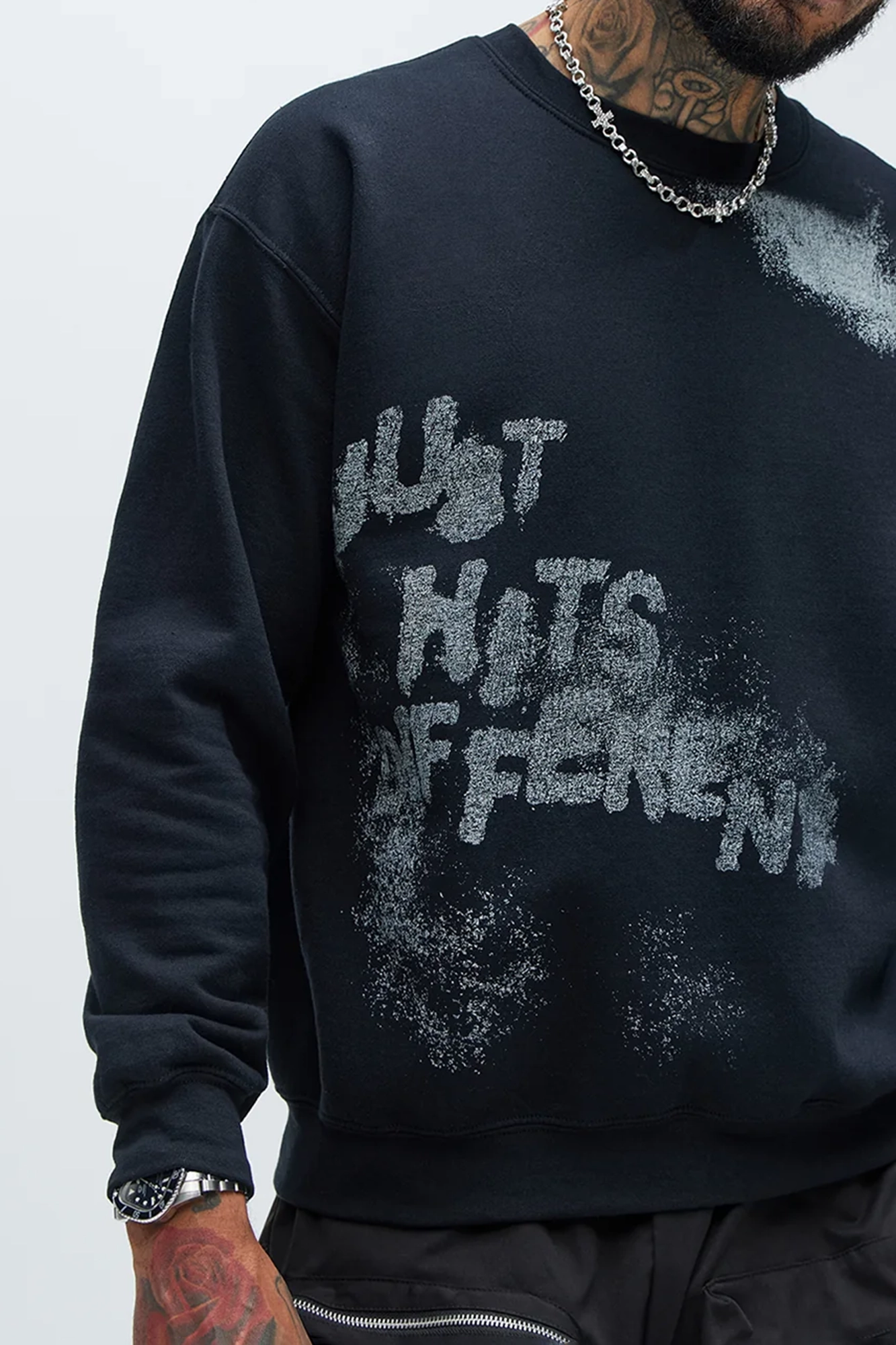 Just Hits Different Sweatshirt - Black