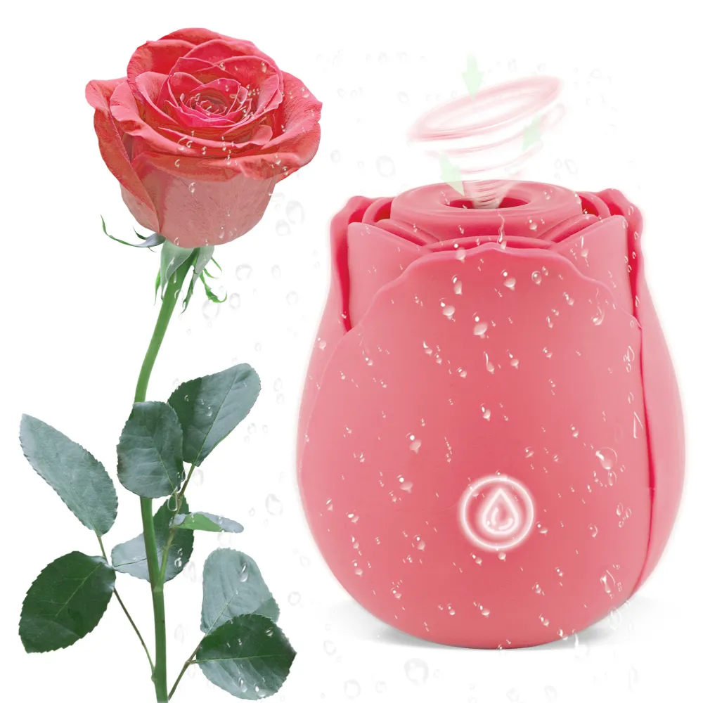 Rose Toy Vibrator Classic Sucking Vibrator 10 frequency Rose Red