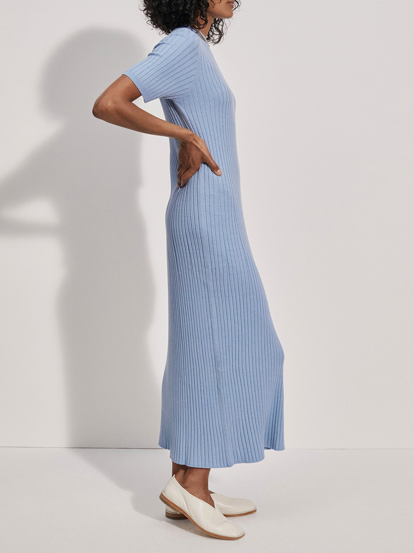 Maeve Rib Knit Midi Dress