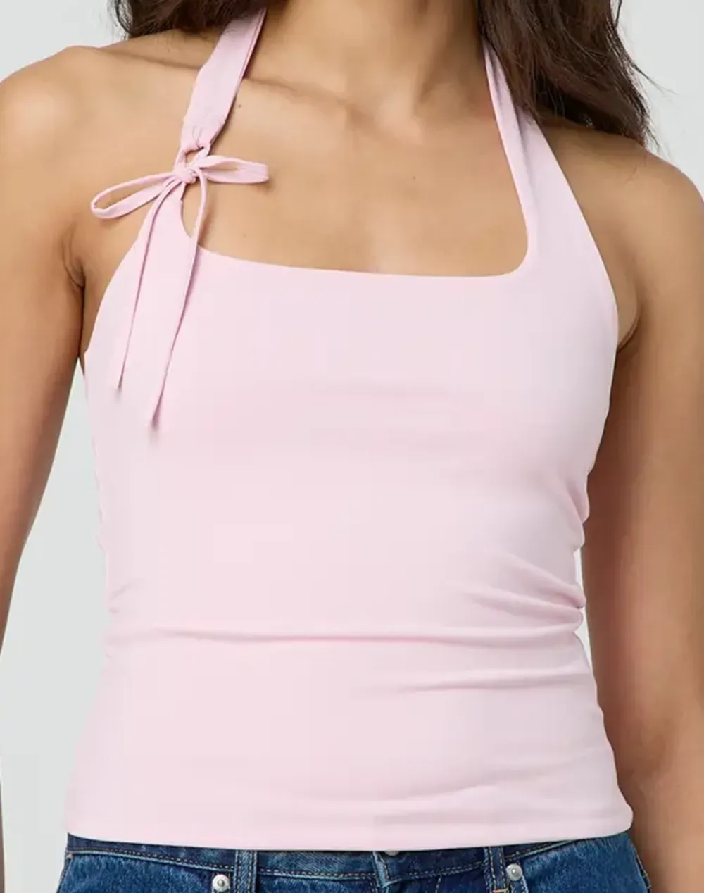 Tie Up Halter Neck Tank