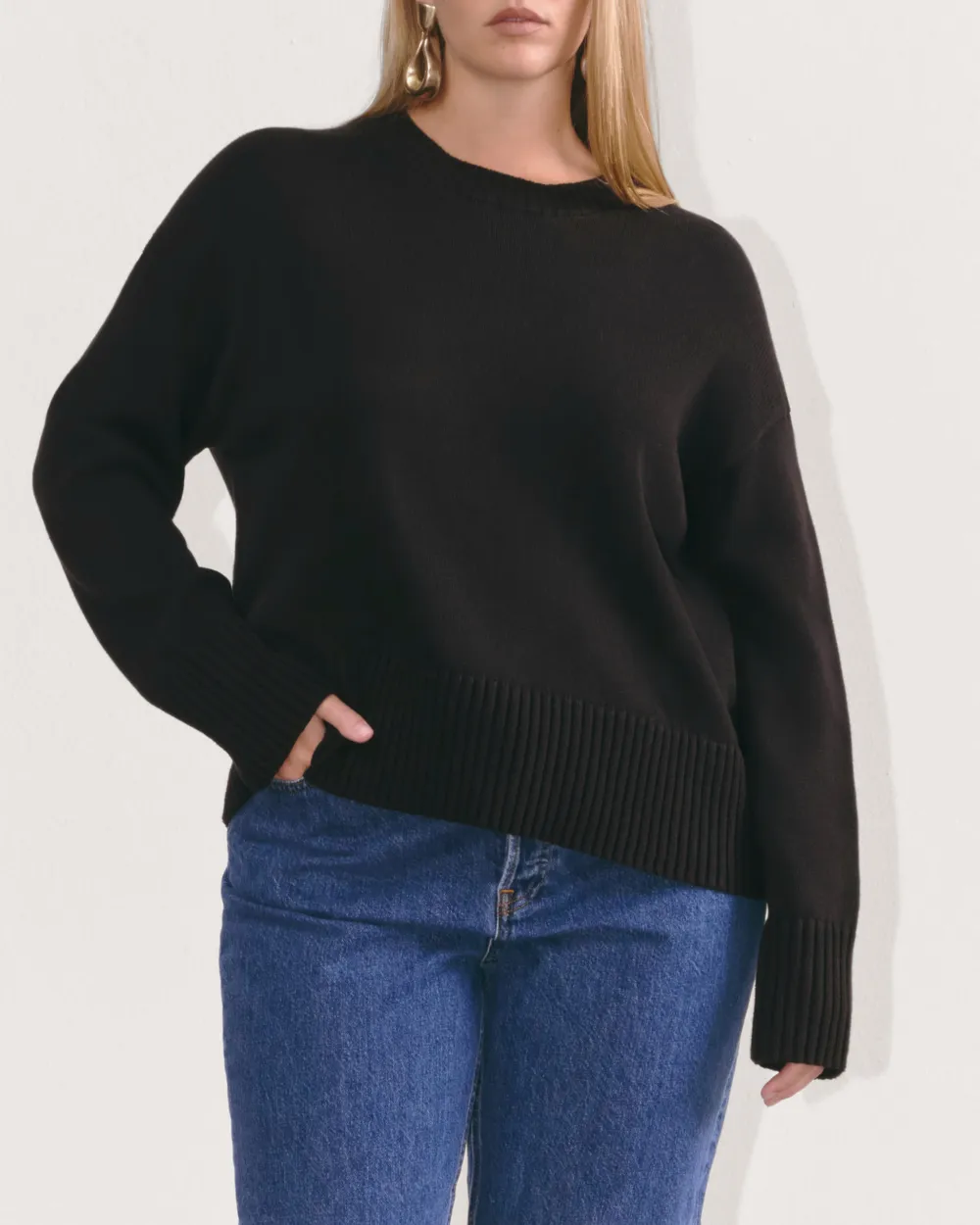 The Boxy Sweater in Everyday Cotton