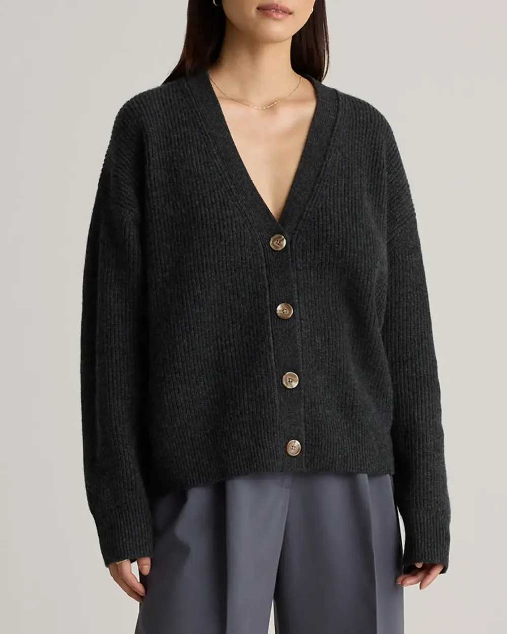 Cropped Cardigan Sweater