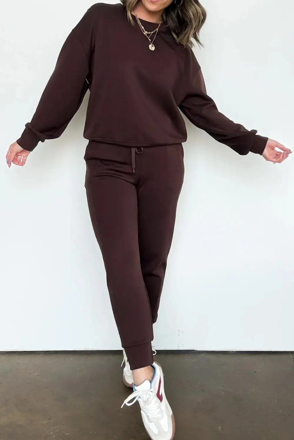 Sporty Chic Scuba Knit Joggers