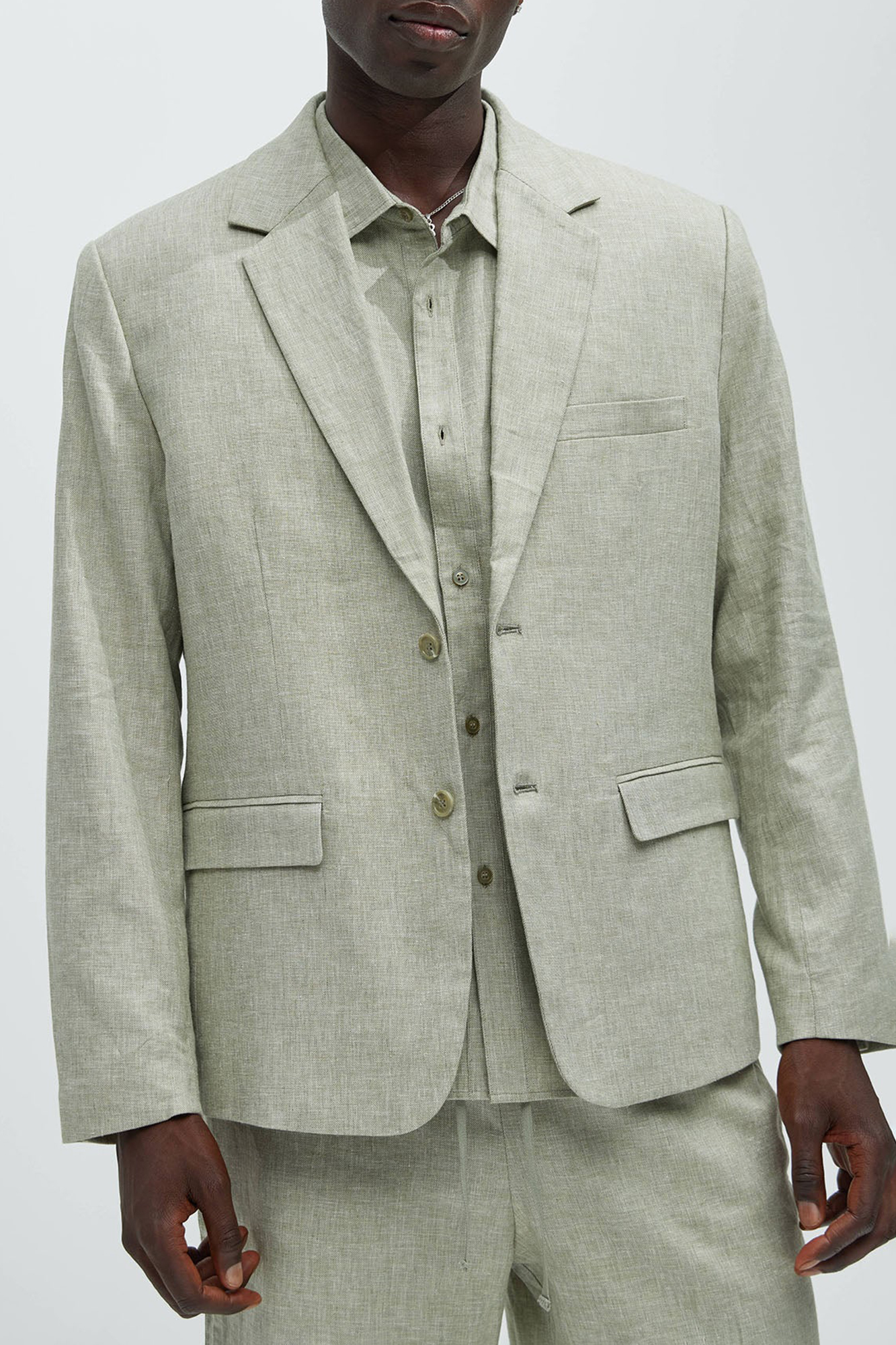 Bahamas Linen Suit Jacket - Blue