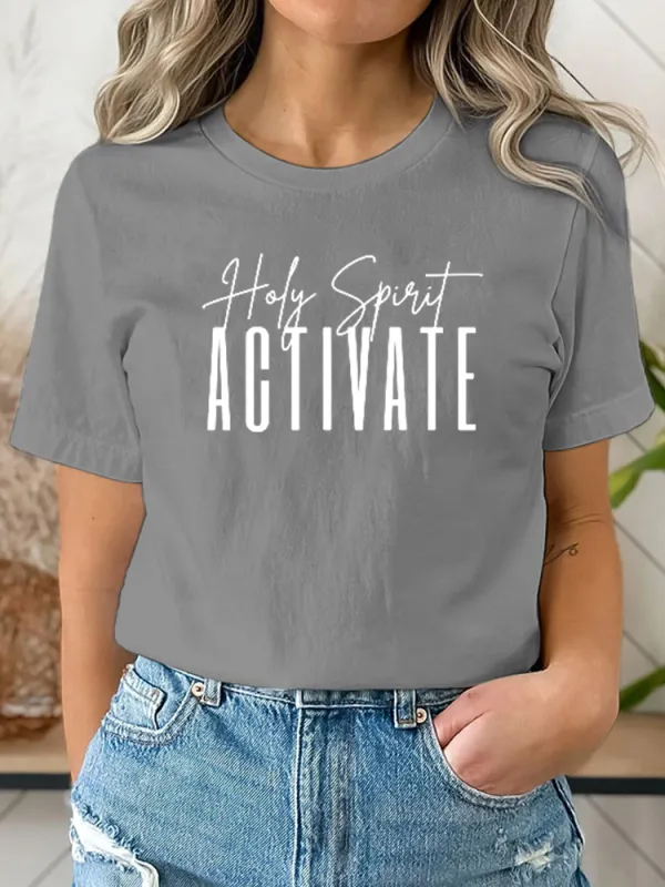 Holy Spirit Activate Shirt,Funny Christian Shirt, Funny Viral Quote, Religious Faith, Spirit Shirt,Holiday Shirt, Spirit Shirt, Holiday Gift